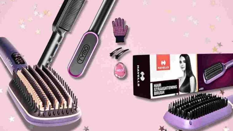 straightener brush