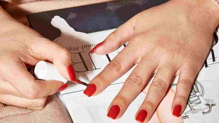 nail polish to dry