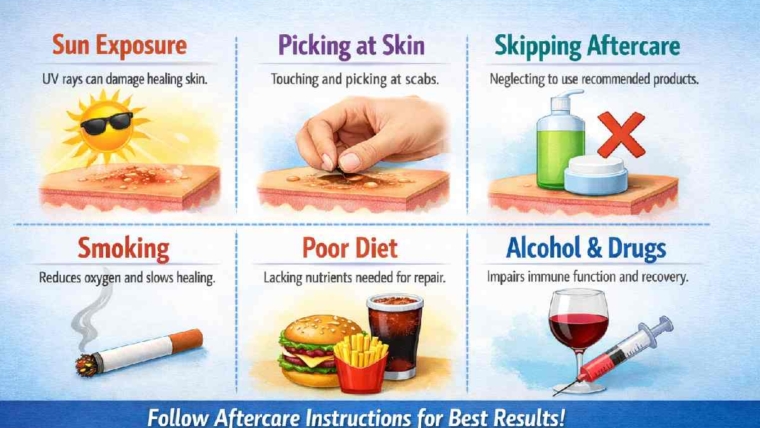 Common skincare mistakes that slow skin healing after treatment