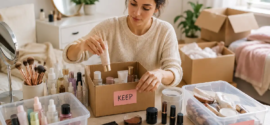 How to Declutter Your Beauty Collection Before Moving House