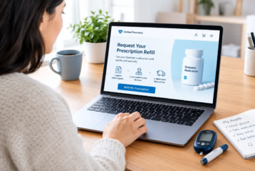 Diabetes medication refill online through a telehealth service